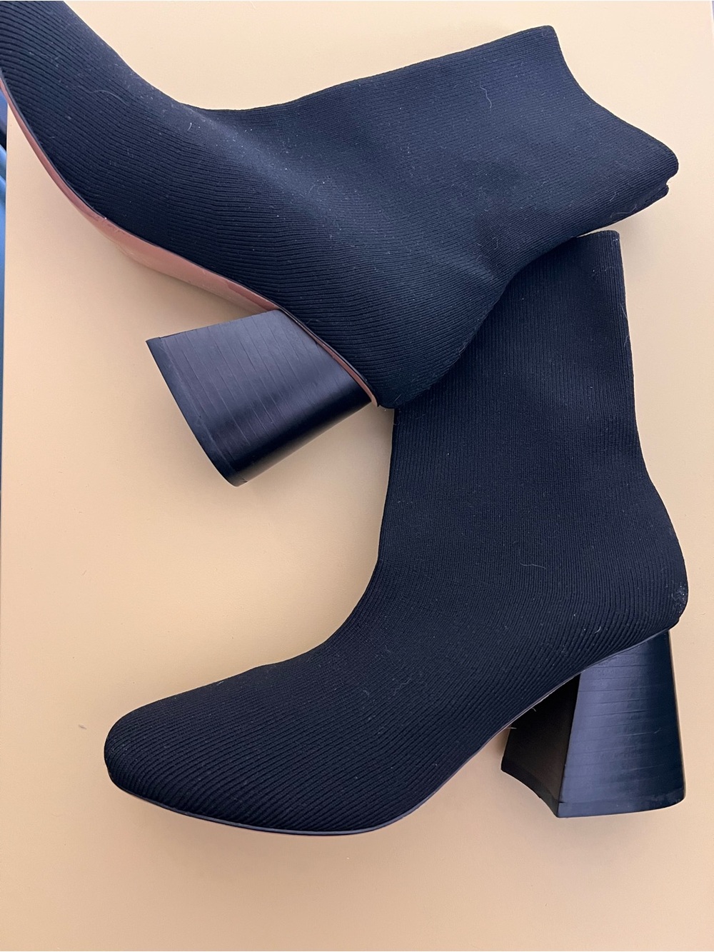 NEW Celine Paris Soft Ballerina Sock Boots black knit sz 37 6.5